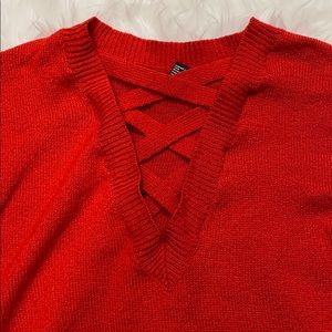 Forever21 • Red Cropped Sweater